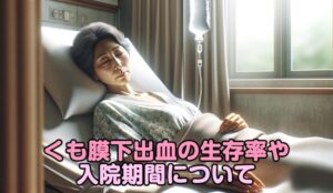 くも膜下出血の生存率や入院期間について