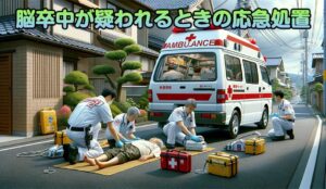 脳卒中が疑われるときの応急処置について